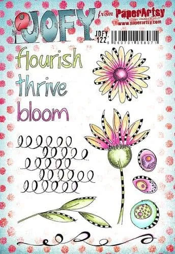 PaperArtsy Rubber Stamp Set Flourish designed by Jo Firth-Young  (JOFY122)