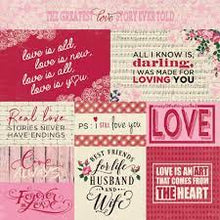 Load image into Gallery viewer, Authentique Romance Collection 12x12 Scrapbook Paper Romance Eight (ROM008)
