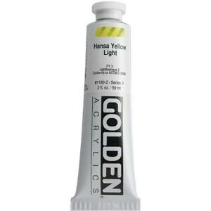 GOLDEN Artist Colors Heavy Body Acrylic Paint Hansa Yellow Light (1180-2)