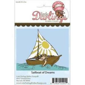 Little Darlings Rubber Stamps Sailboat of Dreams
