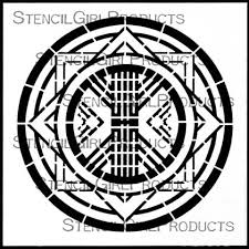 StencilGirl Products - Gwen Lafleur Art Deco Medallion Stencil S454