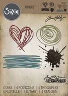Sizzix Alterations Thinlits Die Set Scribbles & Splat by Tim Holtz (660222)