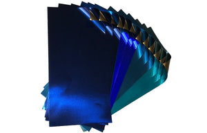 Rinea Shades of Blue Foiled Paper Glossy Variety Pack (CP12GV-BLU)