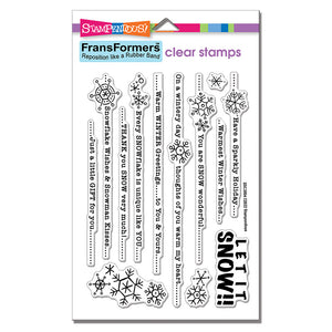 Stampendous Fran's  Clear Stamps FransFormer Snow Lines (SSC3004)