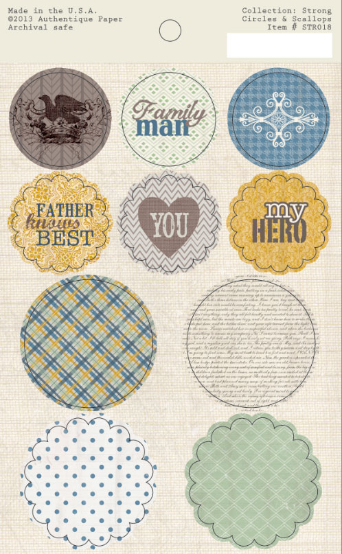 Authentique Paper Strong Collection Circles & Scallops (STR018)