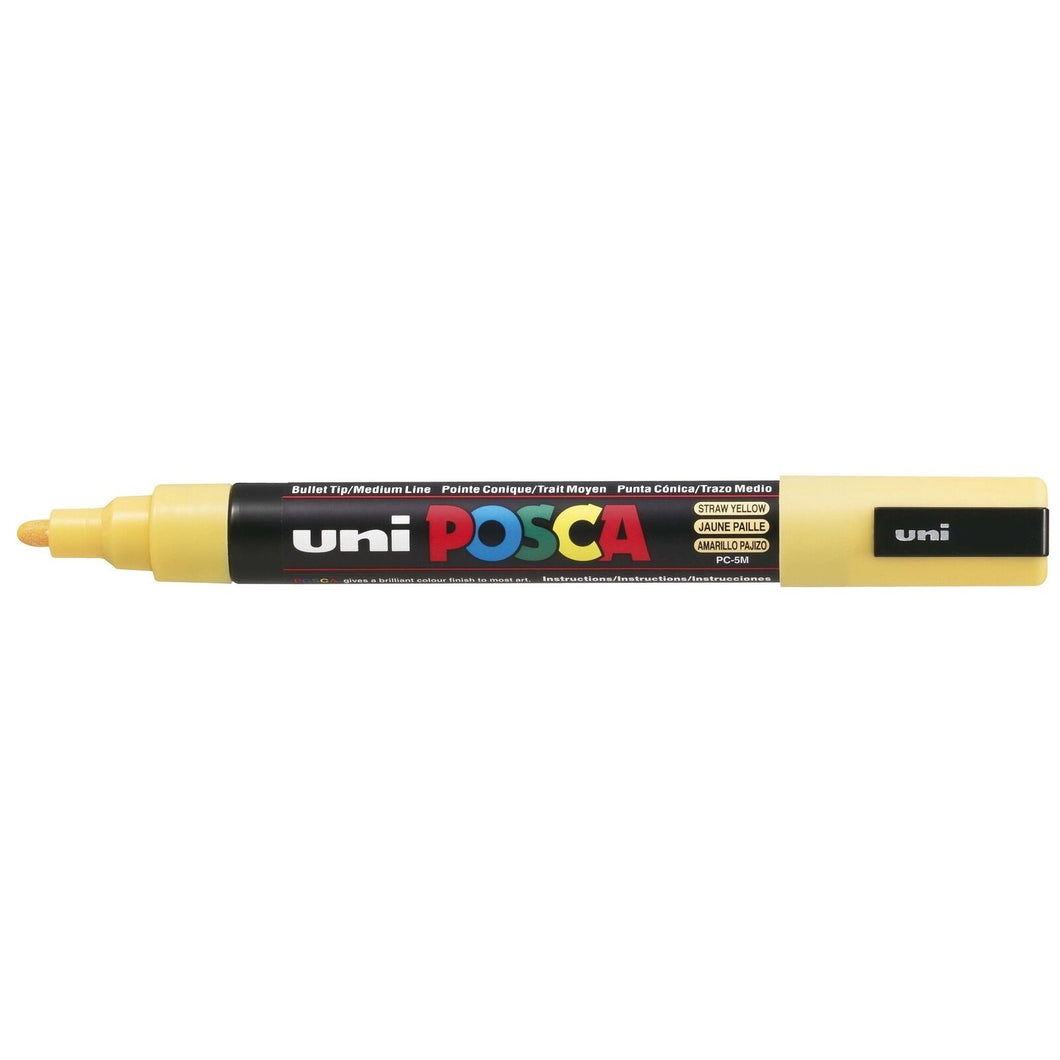 Posca Paint Marker 0.7mm Bullet Shaped Straw Yellow PC-1M