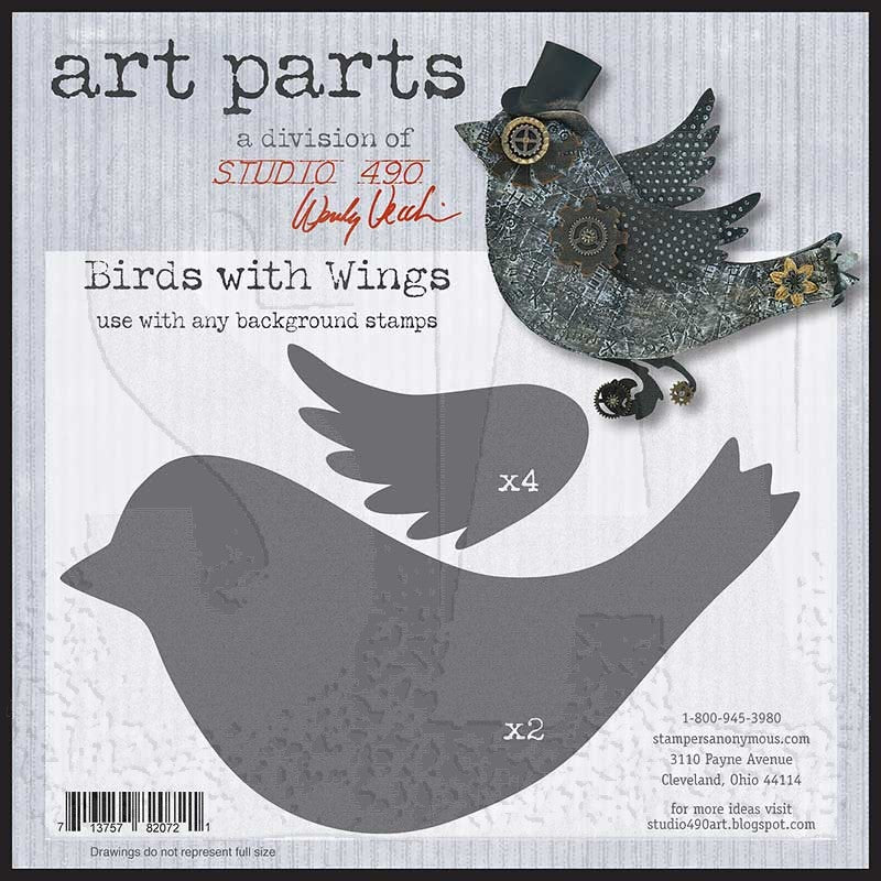 Wendy Vecchi Studio 490 Art Parts Birds with Wings (1375782072)