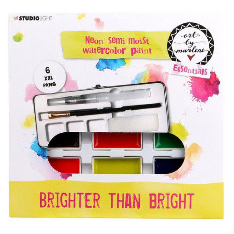 Art by Marlene Watercolor Set Brighter than Bright Neon (WCBM03)