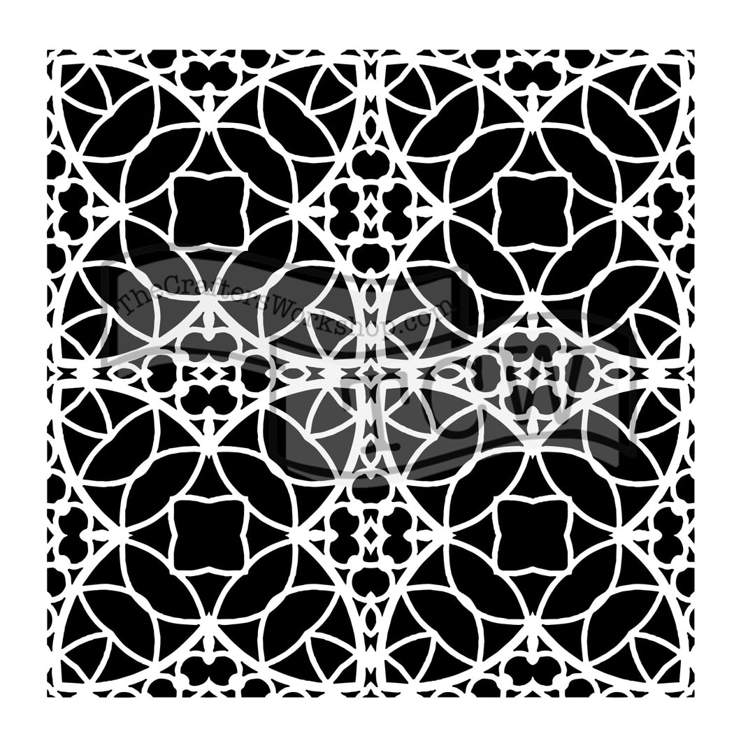 The Crafter's Workshop 6x6 Stencil Spanish Tile (TCW806s)