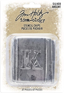 Tim Holtz idea-ology Silver Stencil Chips (TH94018)