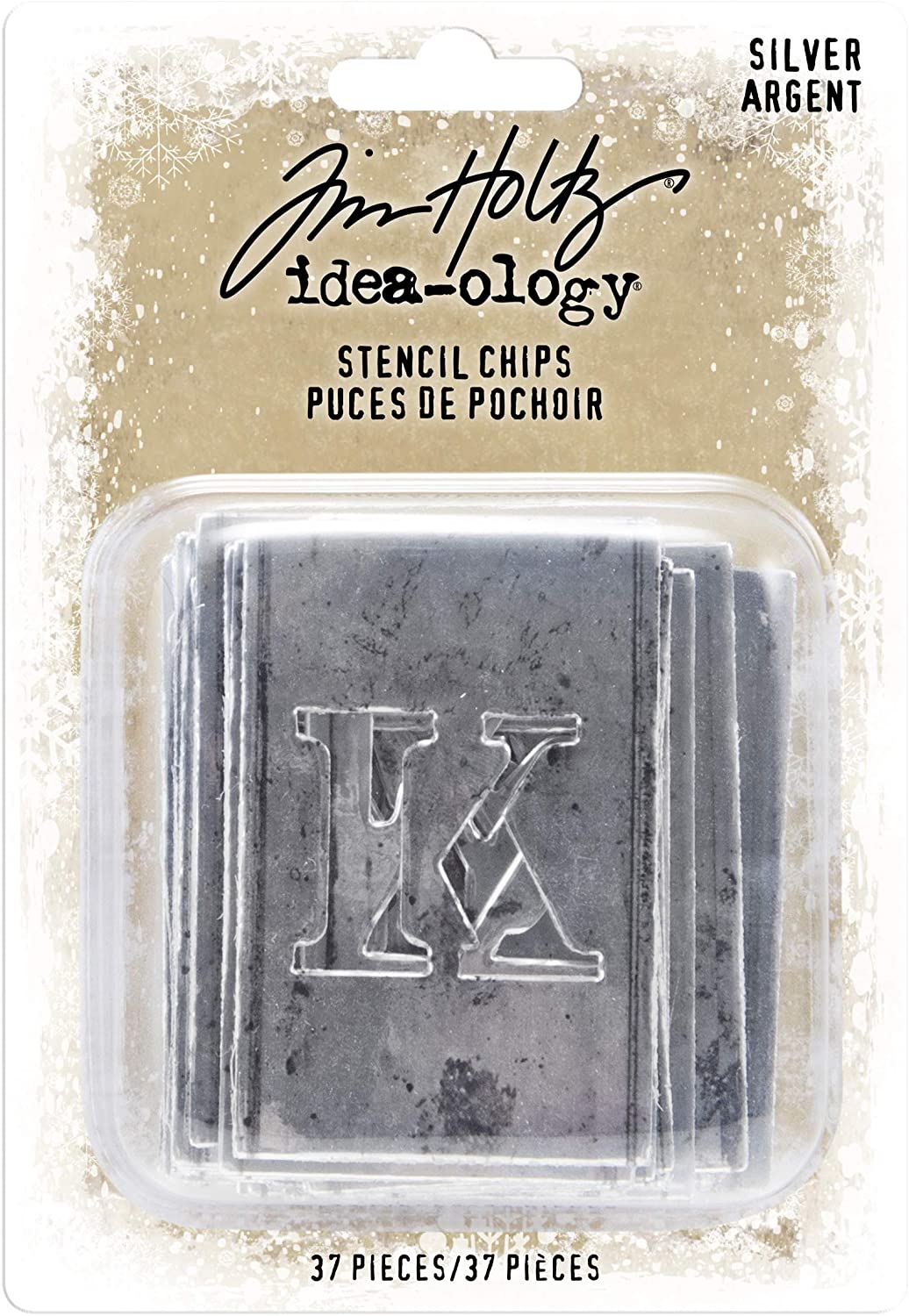 Tim Holtz idea-ology Silver Stencil Chips (TH94018)