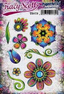 PaperArtsy Stamp Set Bouquet Builder by Tracy Scott (TS078)