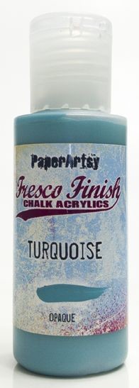 PaperArtsy Fresco Finish Chalk Acrylics Turquoise Opaque (FF85)