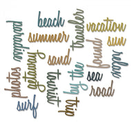Sizzix Alterations Thinlits Die Set Vacation Words: Script by Tim Holtz (661288)