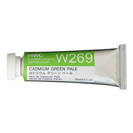 Holbein Artists' Watercolor- Cadmium Green Pale (W269)