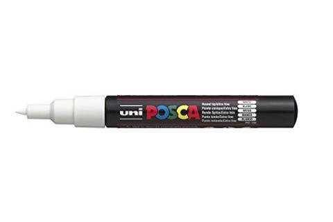Posca Paint Marker  0.7mm Bullet Shaped White PC-1M