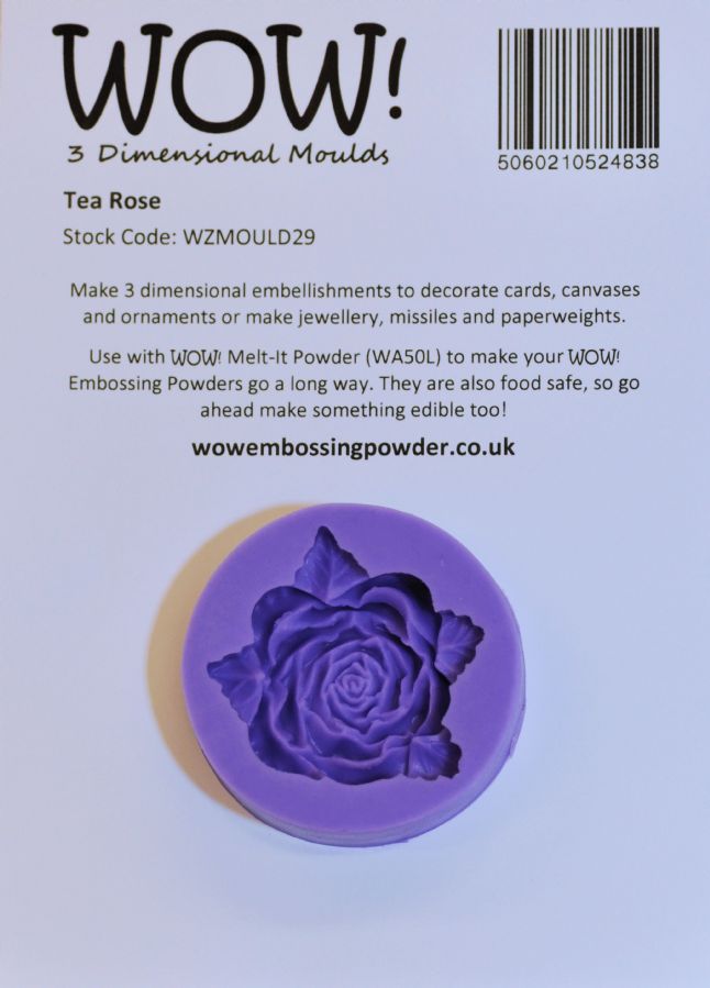 WOW! 3 Dimensional Moulds (Molds) Tea Rose