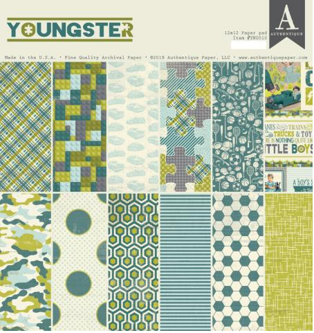 Authentique Paper Youngster Collection 12x12 Paper Pad (YGN010)