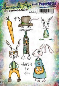 PaperArtsy Stamp Set Hare's to You designed by Elena Zinski (ZA53)